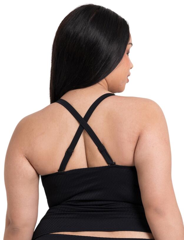 Curvy Kate Jet Set Wireless Tankini Top Black