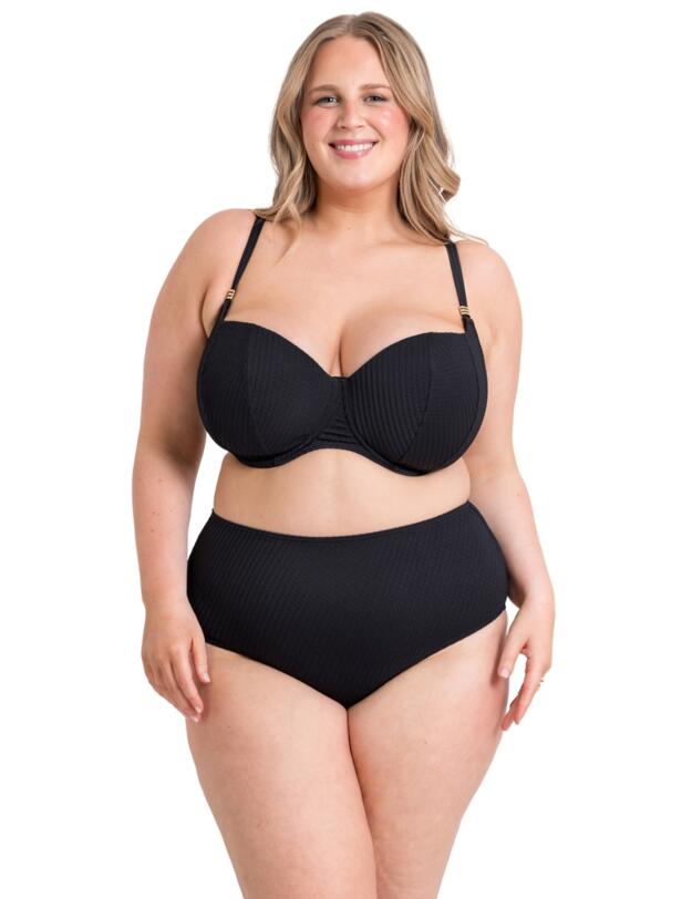 Curvy Kate Jet Set High Waisted Bikini Brief Black