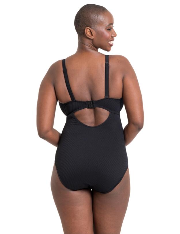 Curvy Kate Jet Set Plunge Swimsuit Black