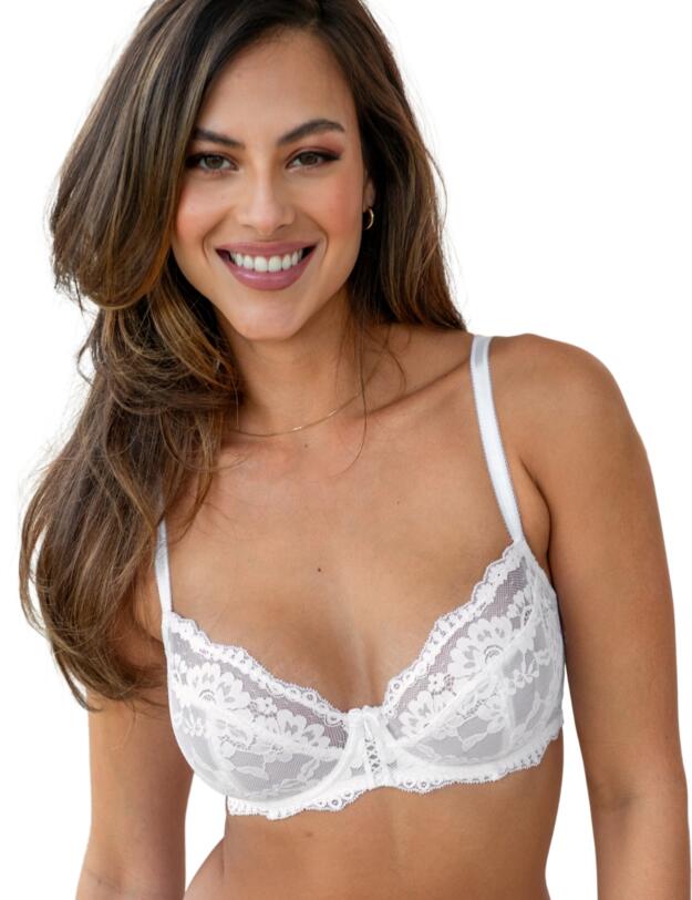 Pour Moi Fleur Balcony Bra White