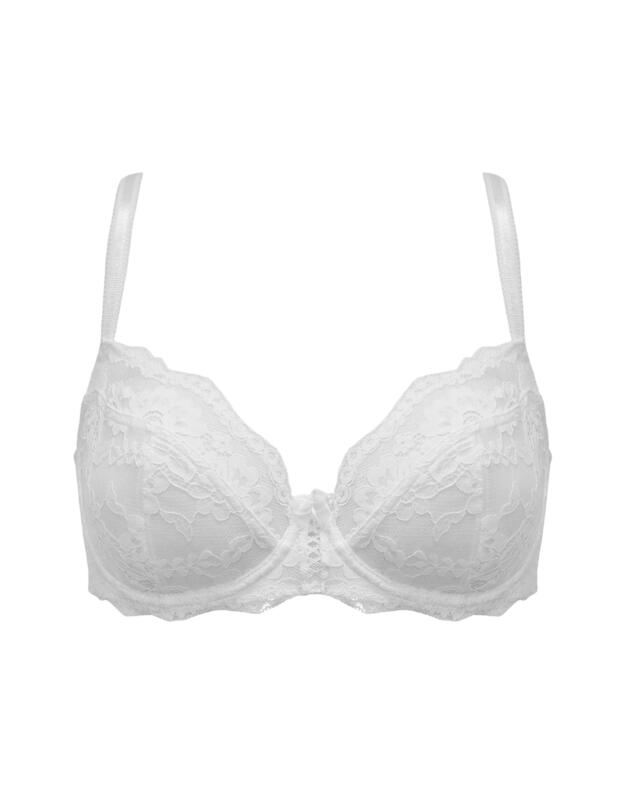 Pour Moi Fleur Balcony Bra White