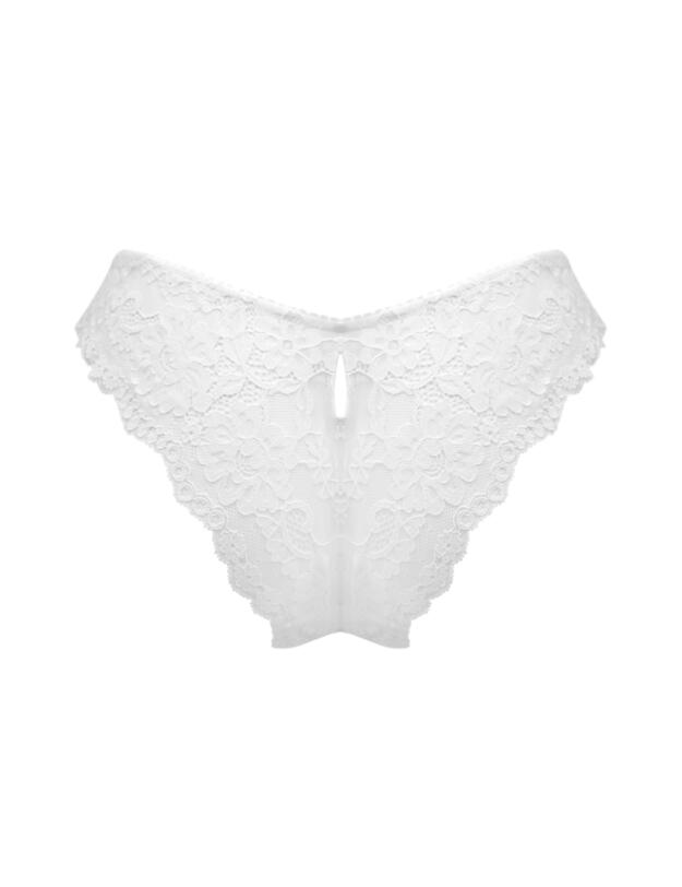 Pour Moi Fleur Cheeky V-Shaped Brief White