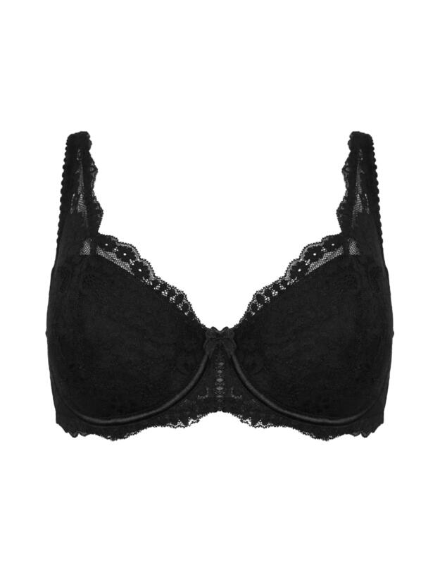 Pour Moi Fleur High Apex Underwired Bra Black