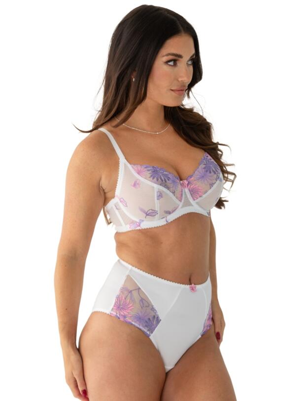Pour Moi St Tropez Full Cup Bra White/Pink/Purple