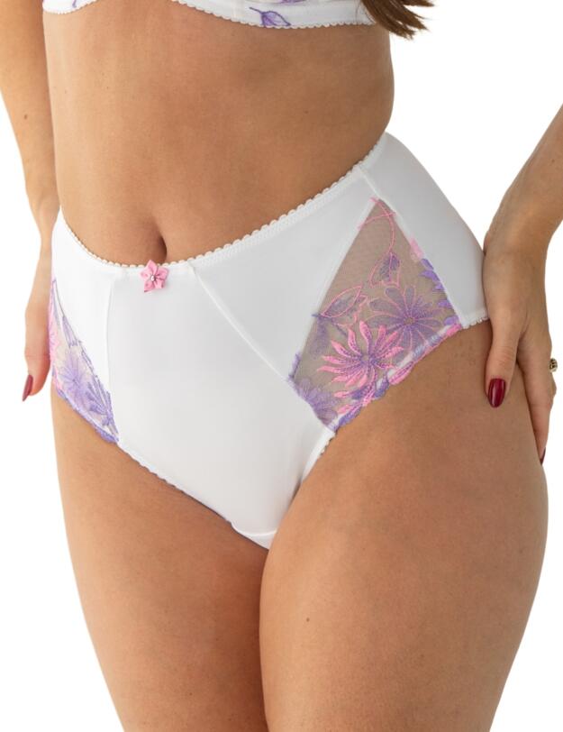 Pour Moi St Tropez High Waisted Brief White/Pink/Purple
