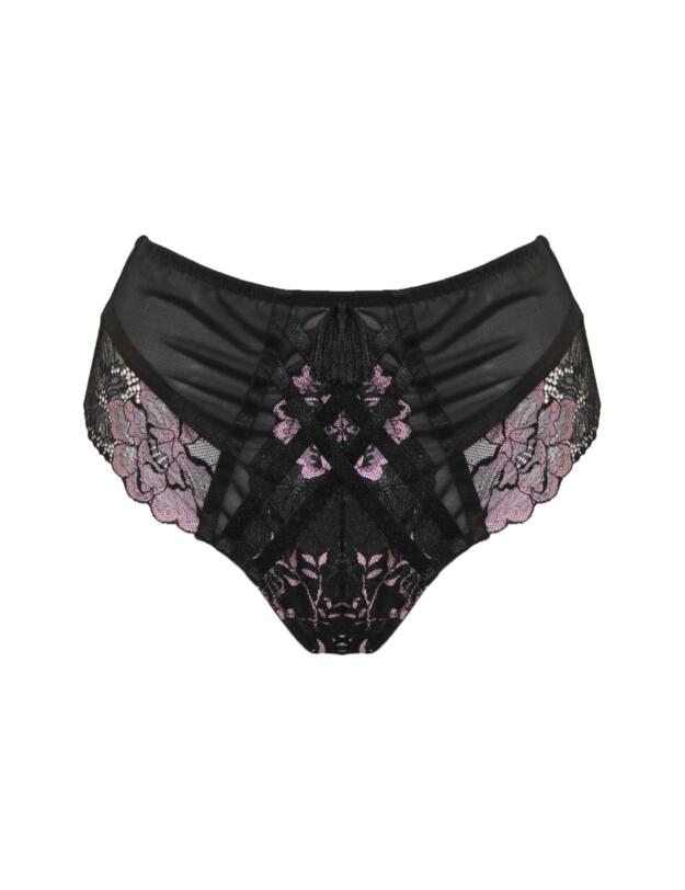Pour Moi After Hours High Waisted Brief Black/Soft Pink