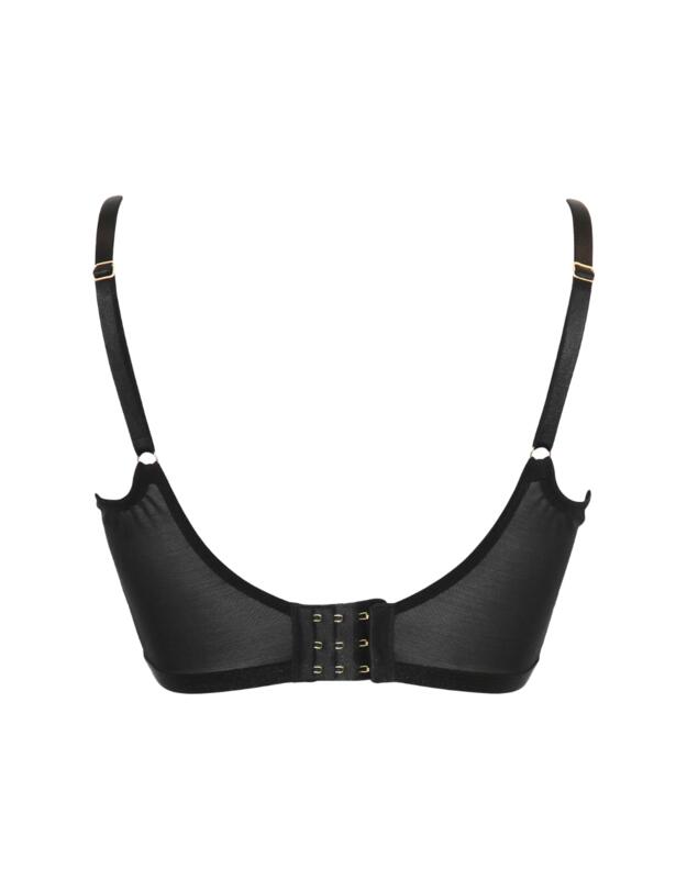 Pour Moi After Hours Padded Longline Bra Black/Soft Pink