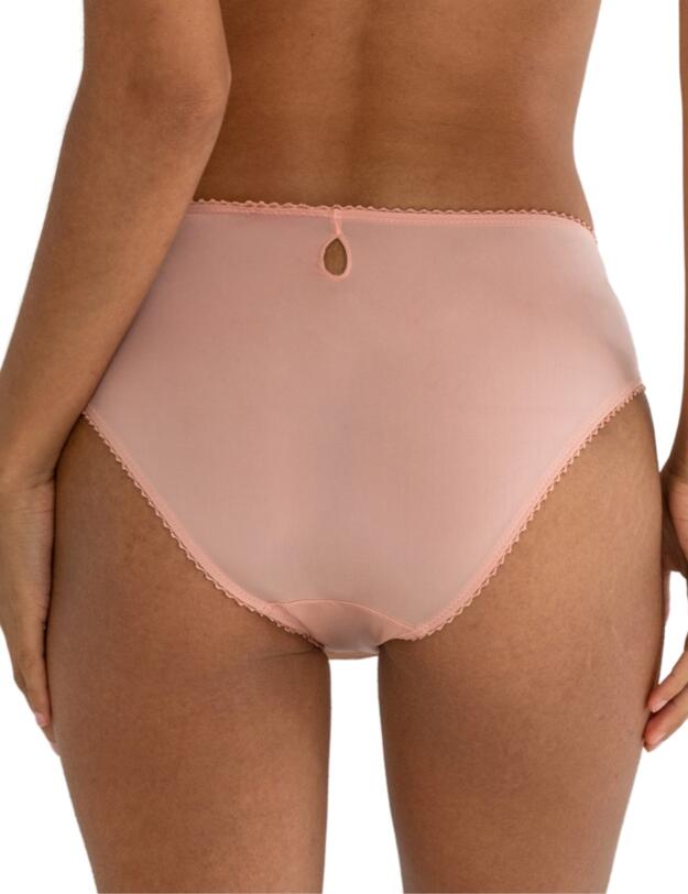 Pour Moi Sofia Embroidered Lace Brief Soft Pink/Mulberry