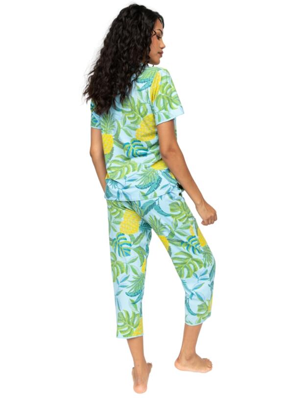 Cybjerjammies Paige Jersey Pyjama Top Light Blue Mix 