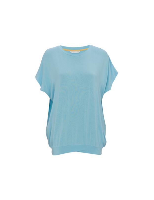 Cyberjammies Paige Slouch Jersey Pyjama Top Light Blue 