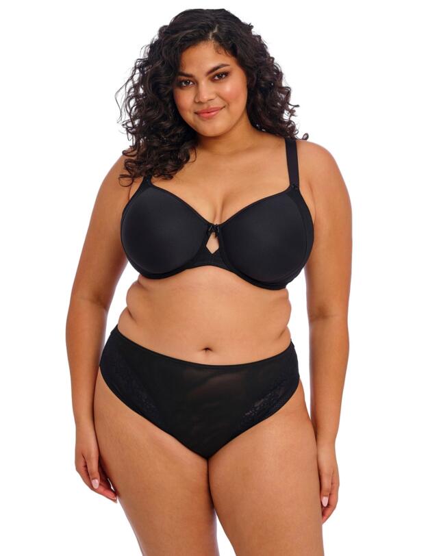 Elomi Nerina High Leg Brief Black 