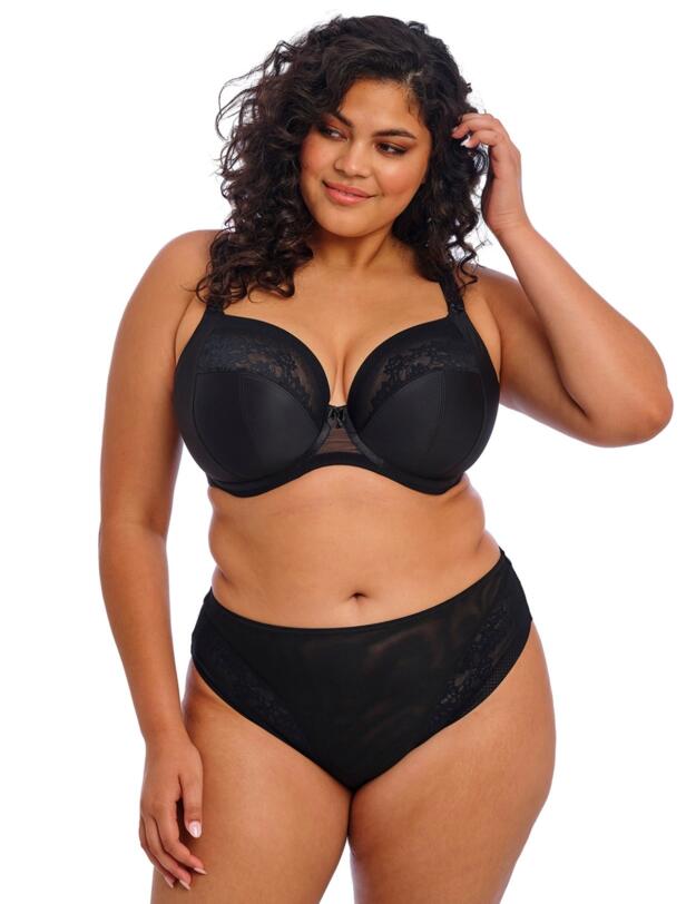 Elomi Nerina High Leg Brief Black 