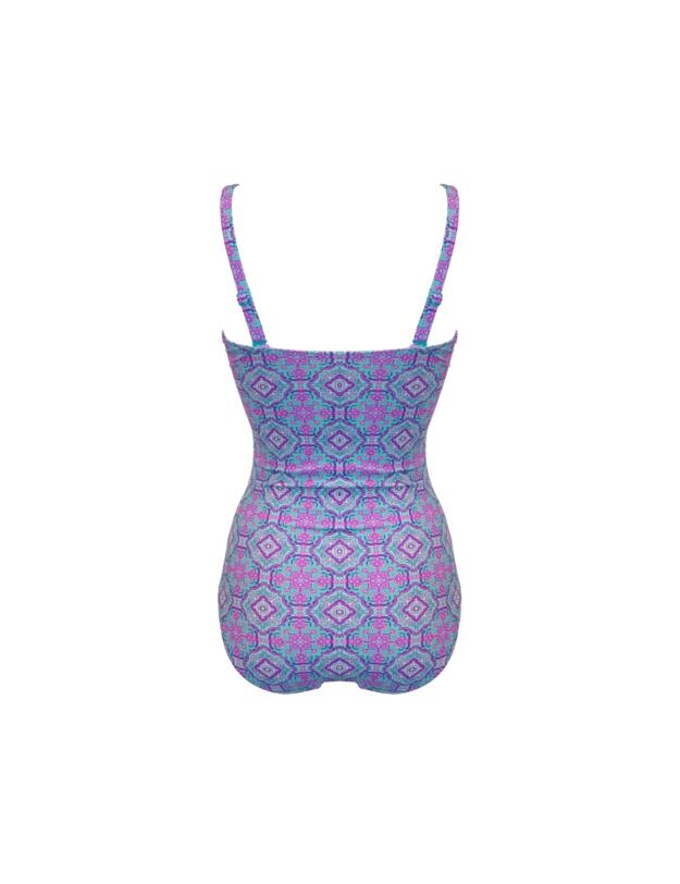 Pour Moi Santa Monica Strapless Tummy Control Swimsuit Aquaburst