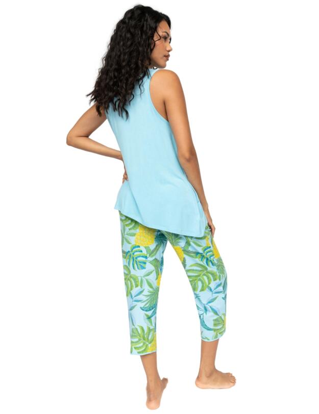 Cyberjammies Paige Jersey Relaxed Vest Light Blue