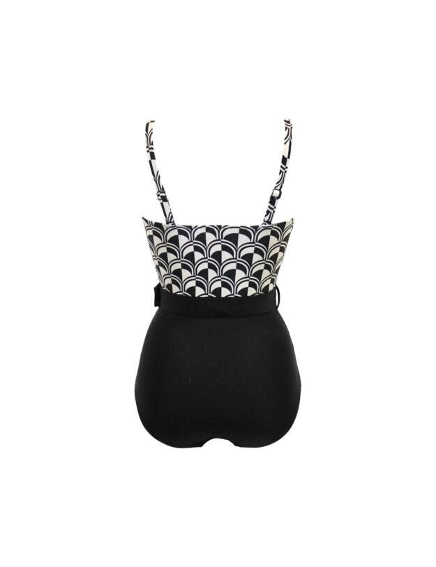Pour Moi Casablanca Strapless Belted Tummy Control Swimsuit Mono