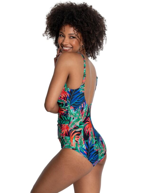 Pour Moi Palermo Scoop Neck Tummy Control Swimsuit Tropical
