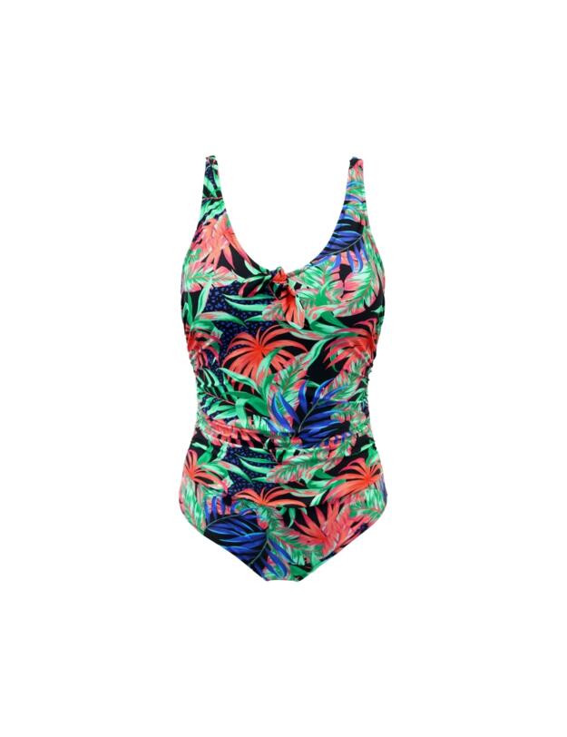 Pour Moi Palermo Scoop Neck Tummy Control Swimsuit Tropical