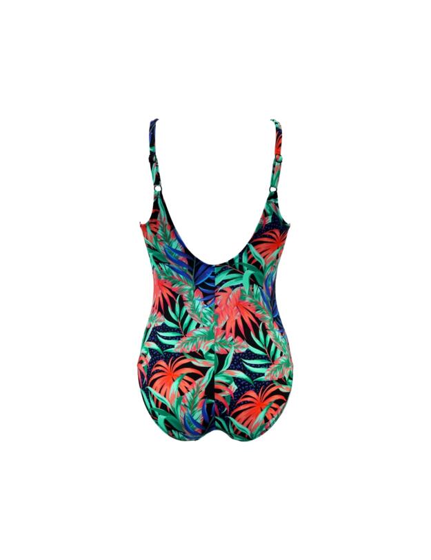Pour Moi Palermo Scoop Neck Tummy Control Swimsuit Tropical
