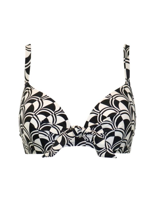 Pour Moi Casablanca Lightly Padded Underwired Front Tie Bikini Top Mono