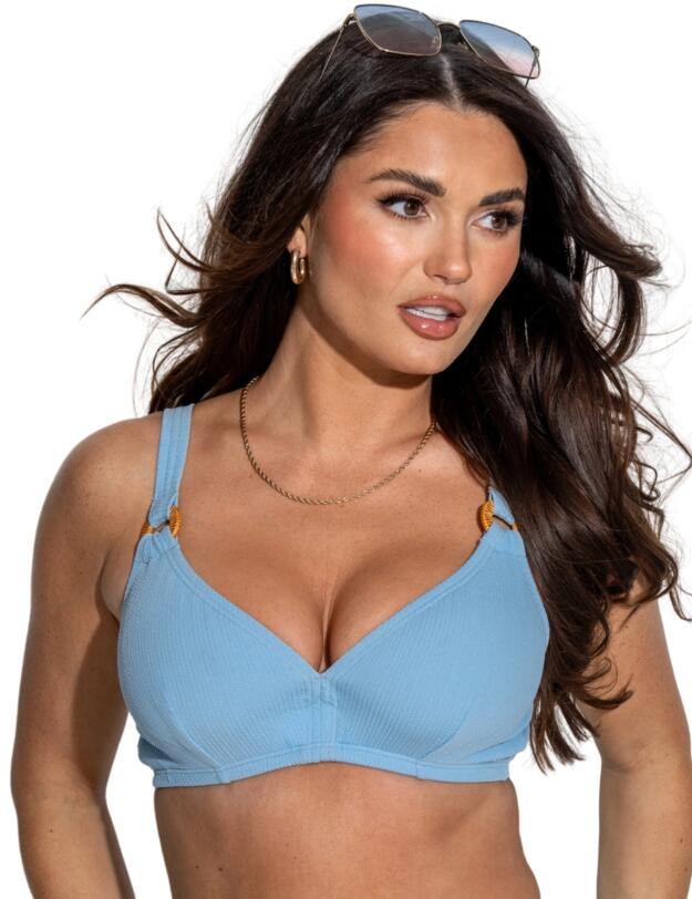 Pour Moi Cali Hidden Underwire Bikini Top Ocean Blue