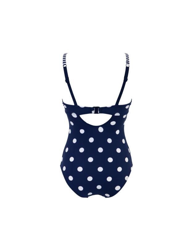 Pour Moi Beach House Underwired Swimsuit Navy/Green