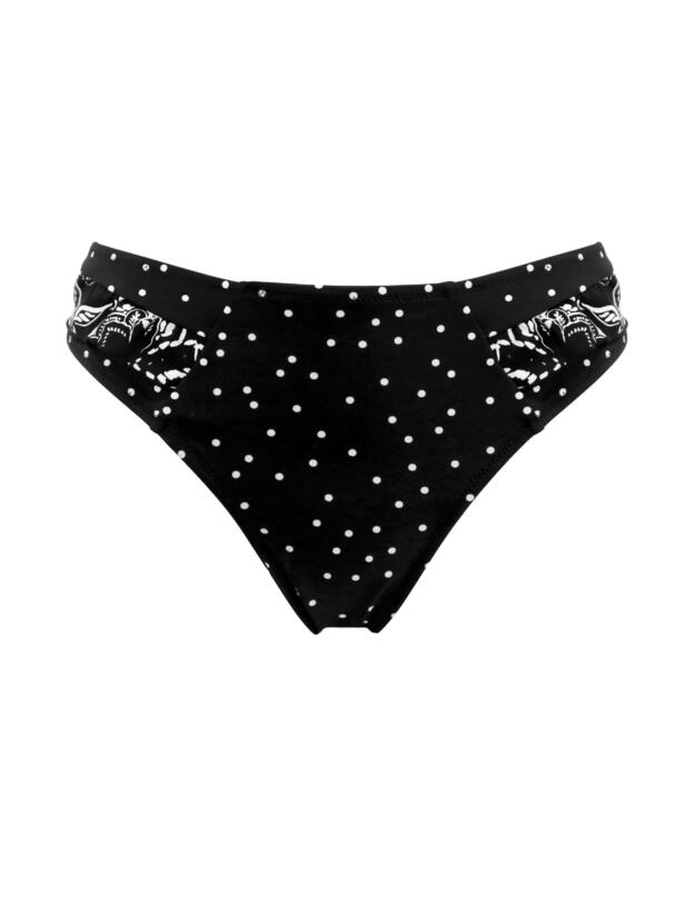 Pour Moi Getaway Full Bikini Brief Black/White