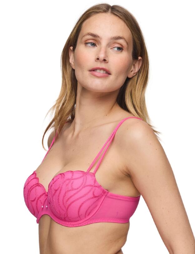 Marie Jo Heleen Padded Balcony Bra Hollywood Pink 