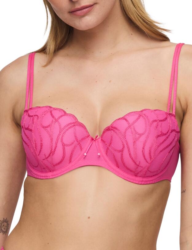 Marie Jo Heleen Padded Balcony Bra Hollywood Pink 