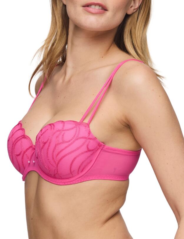 Marie Jo Heleen Padded Balcony Bra Hollywood Pink 