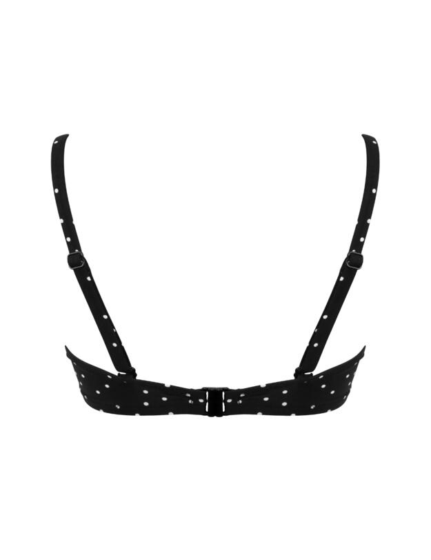 Pour Moi Getaway Convertible Underwired Bikini Top Black/White