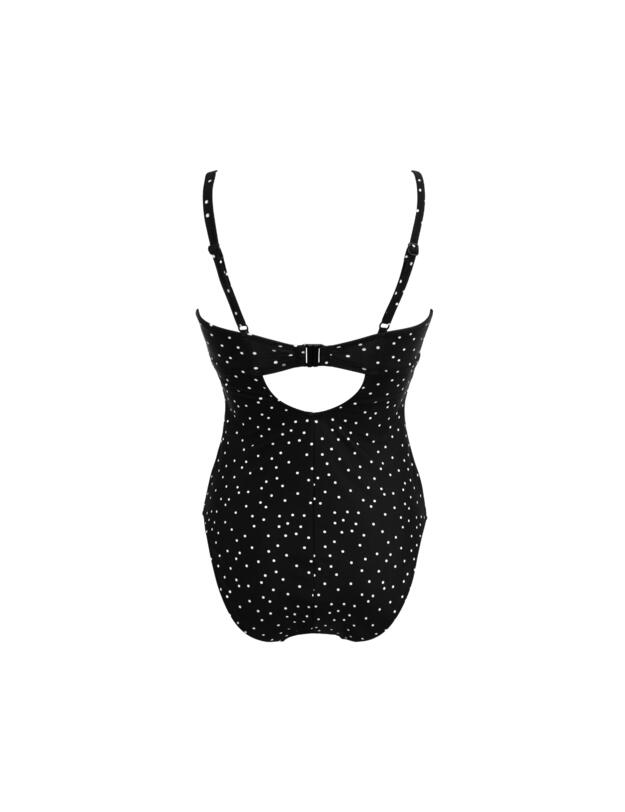 Pour Moi Getaway Lightly Padded Swimsuit Black/White