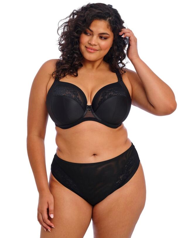 Elomi Nerina Underwired Plunge Bra Black 
