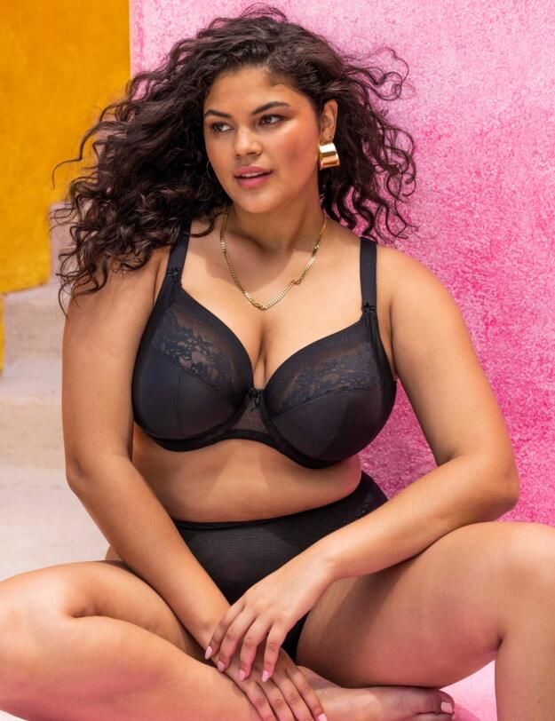 Elomi Nerina Underwired Plunge Bra Black 