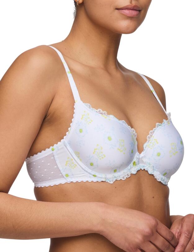 Marie Jo Chen Padded Heartshape Bra White Yacht 