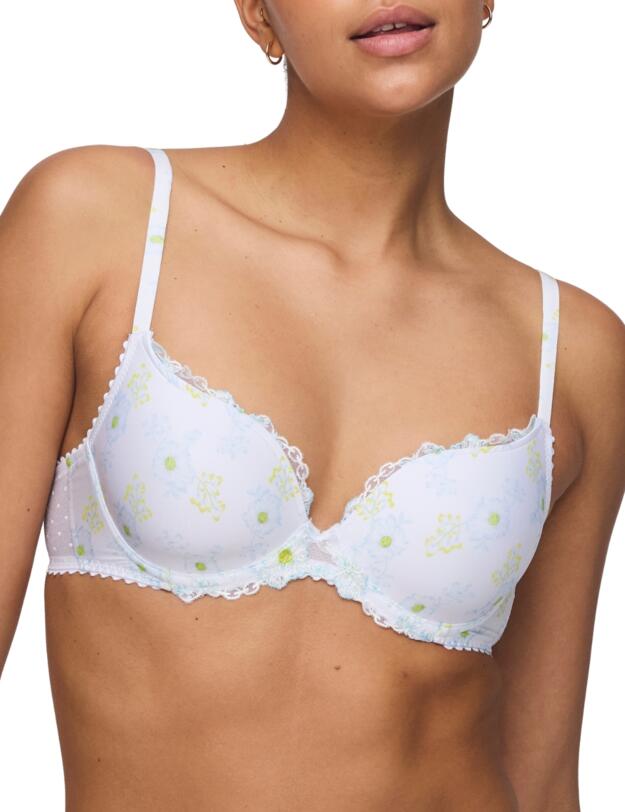 Marie Jo Chen Padded Heartshape Bra White Yacht 