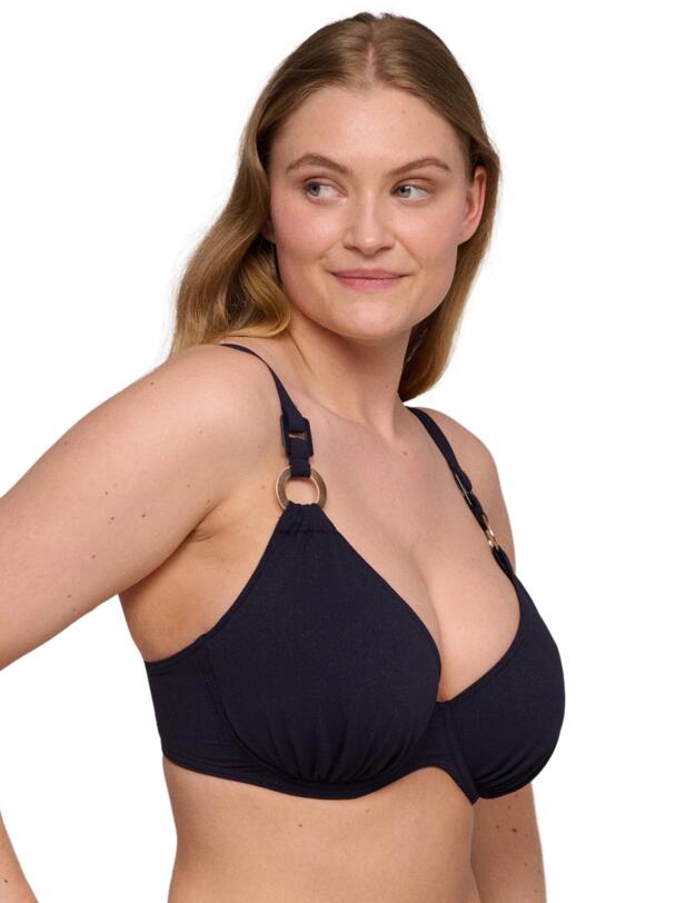 Prima Donna Swim Pinner Half Padded Plunge Bikini Top Dasling Sky