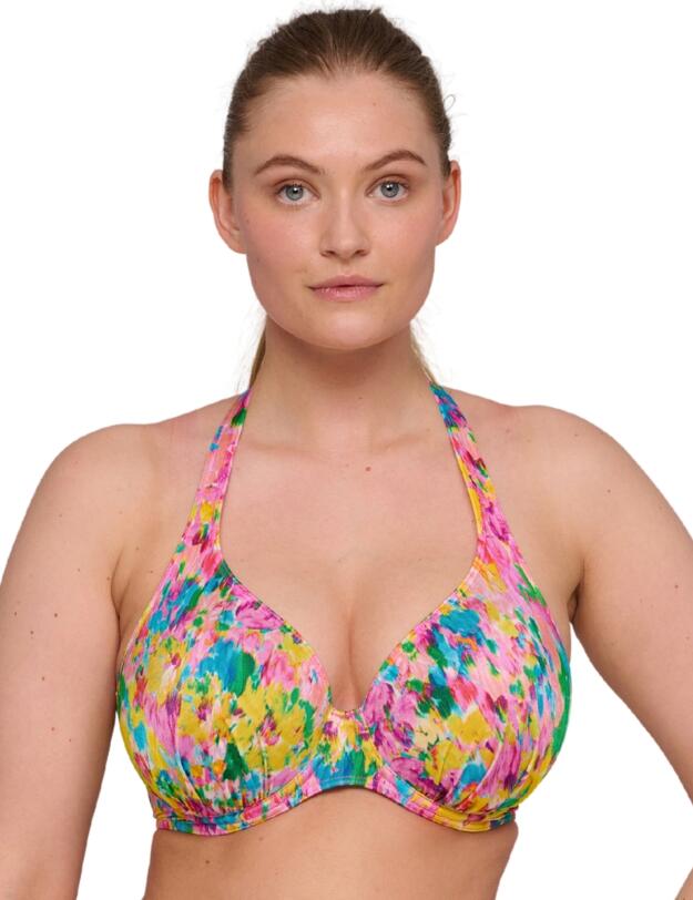 Prima Donna Ubud Half Padded Plunge Bikini Top Sun Glow