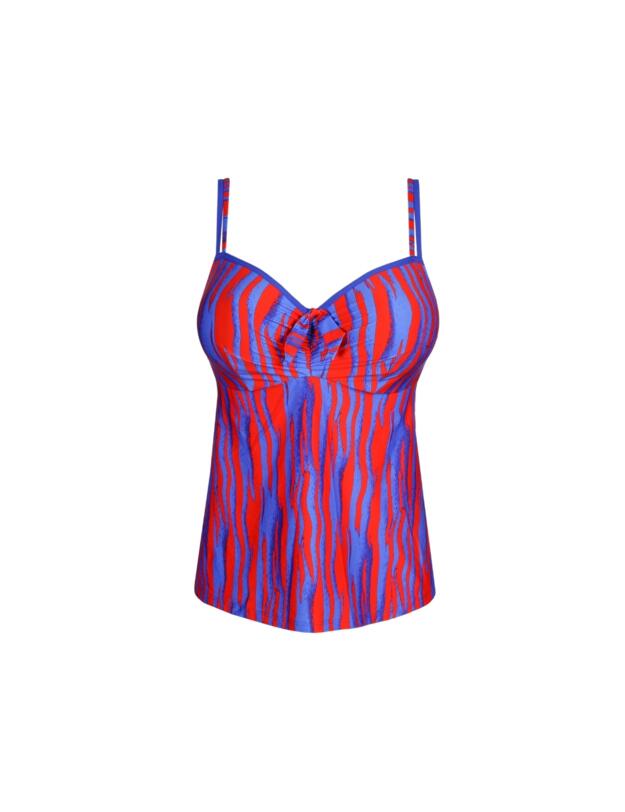 Prima Donna Swim Skudai Padded Full Cup Tankini Top Wild Stripes