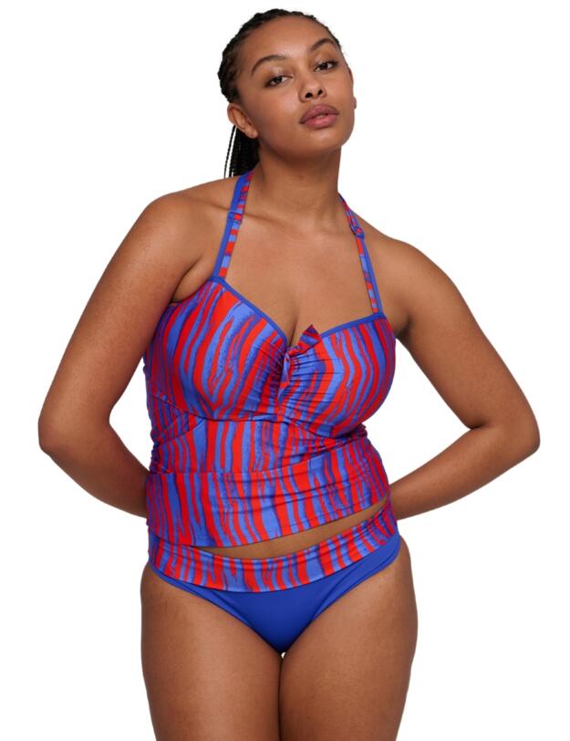 Prima Donna Swim Skudai Padded Full Cup Tankini Top Wild Stripes