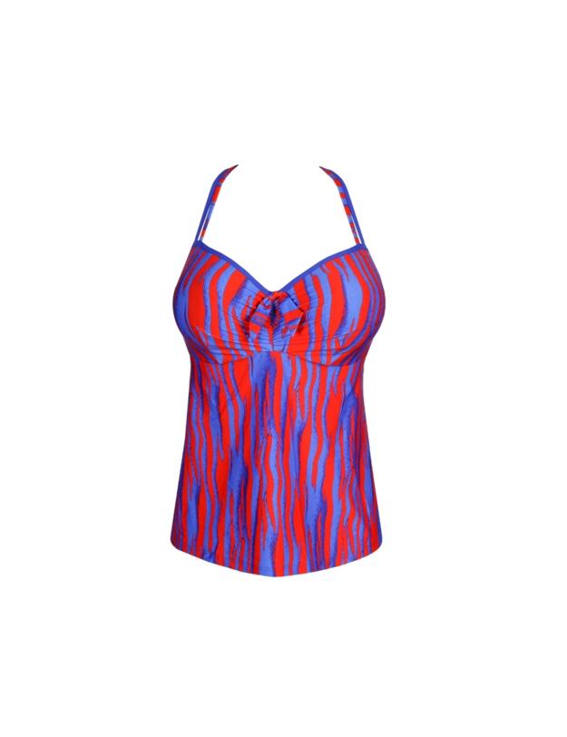 Prima Donna Swim Skudai Padded Full Cup Tankini Top Wild Stripes