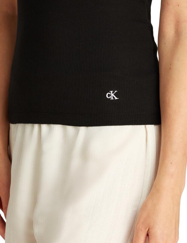 Calvin Klein Scoop Neck Cotton Tank 3 Pack Black/White/Grey Heather 
