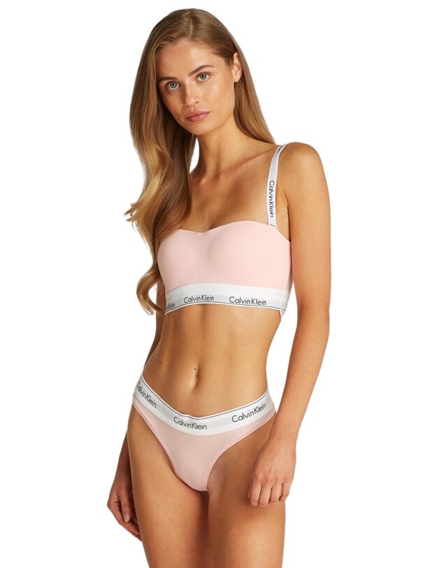 Calvin Klein Icon Cotton Thong Buff Pink 