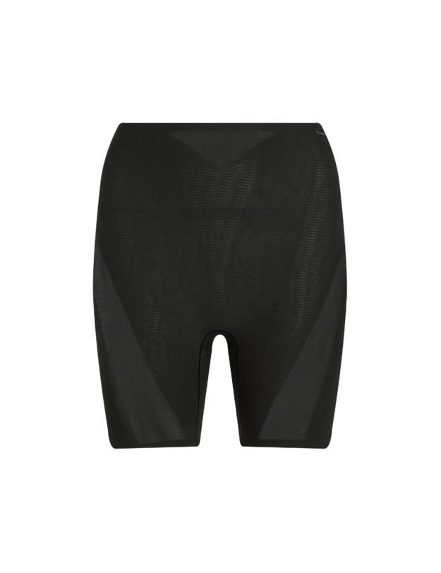 Calvin Klein Stay Put Mesh Shapewear Mid Thigh Short Black 