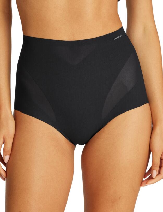 Calvin Klein Stay Put Mesh Shapewear Brief Black 