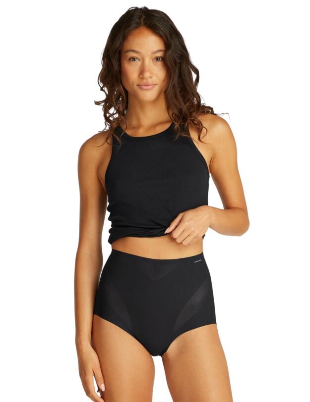 Calvin Klein Stay Put Mesh Shapewear Brief Black 
