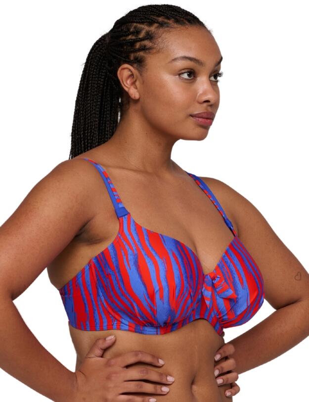 Prima Donna Swim Skudai Padded Heartshape Bikini Top Wild Stripes