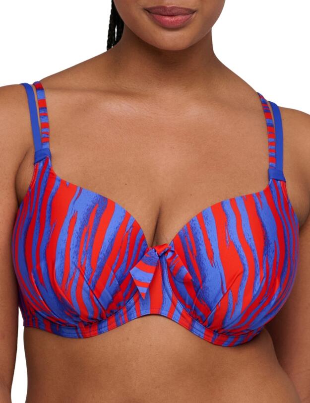 Prima Donna Swim Skudai Padded Heartshape Bikini Top Wild Stripes