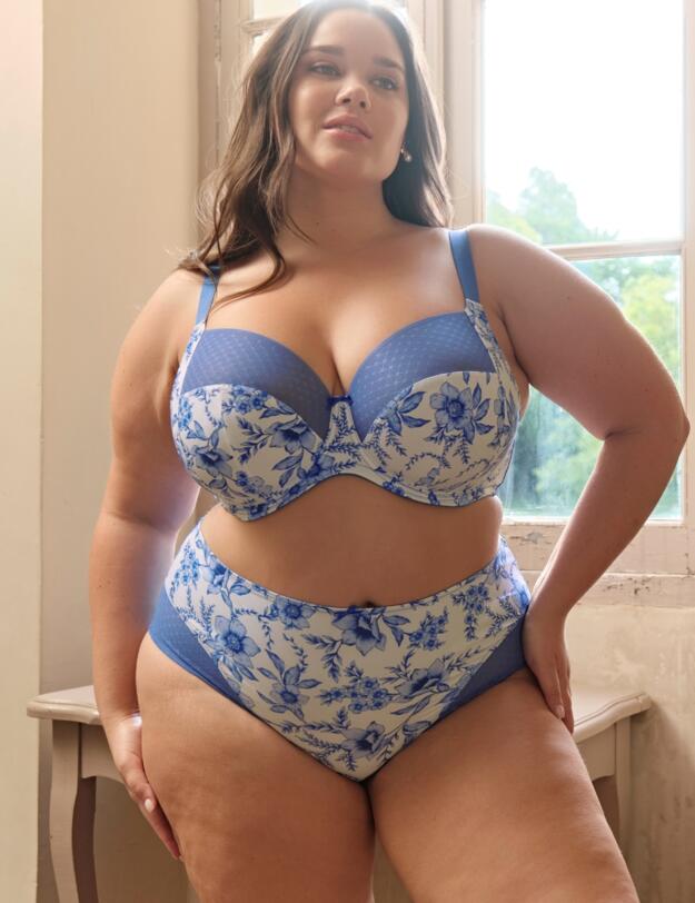 Sculptresse by Panache Bliss Full Cup Bra Blue Floral