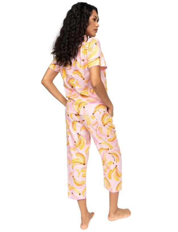 Cyberjammies Betsy Banana Print Pyjama Top Light Pink Mix 