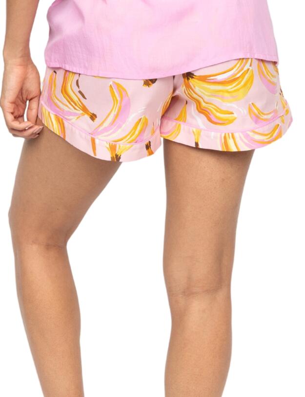 Cyberjammies Betsy Banana Print Shorts Light Pink Mix 